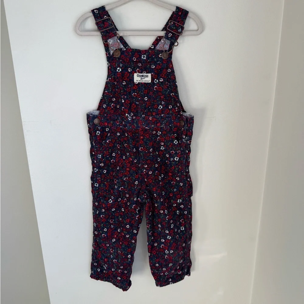 Oshkosh B’gosh Vintage Floral Overalls 24M